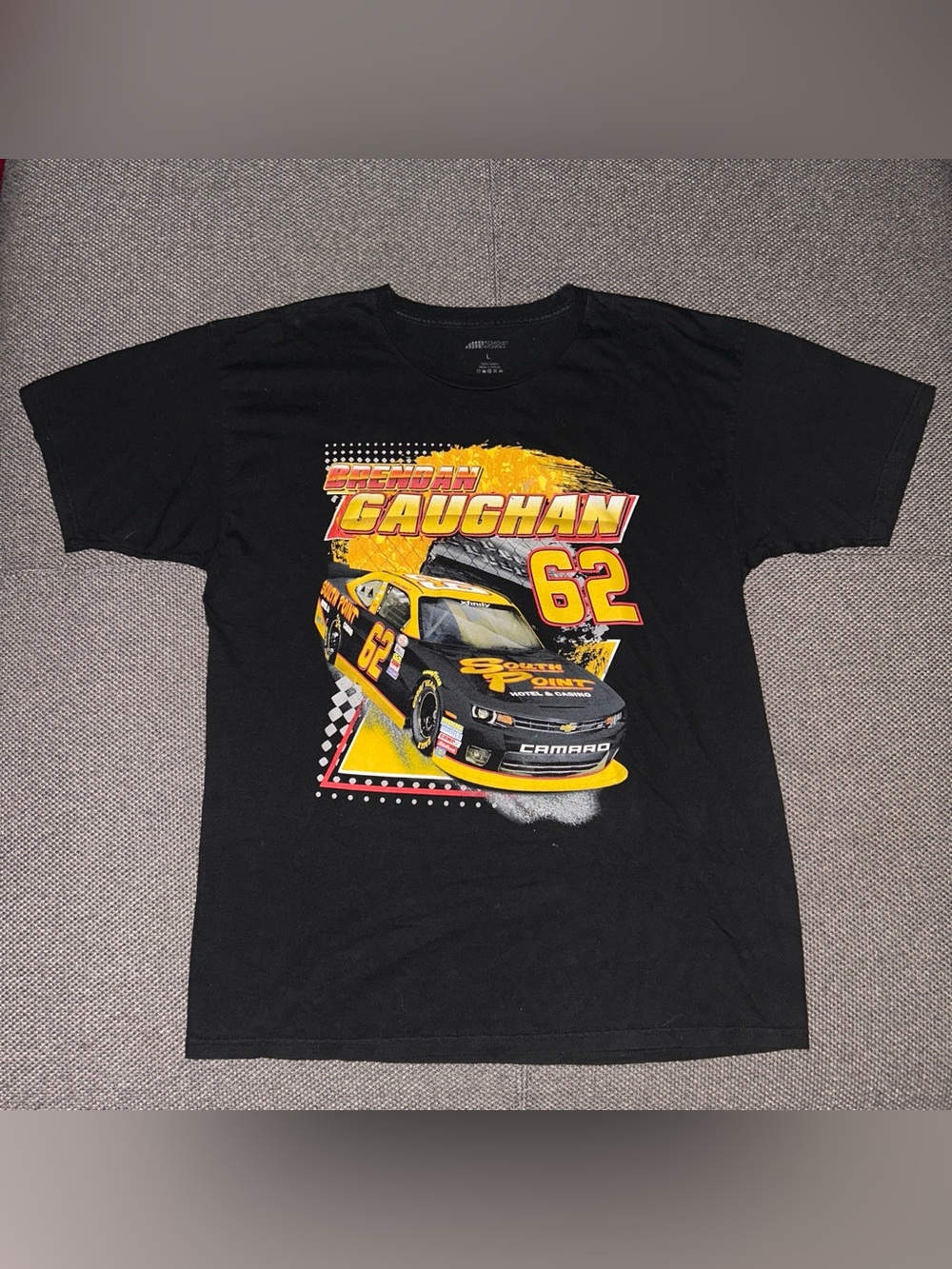Brenden Gauchan 62 NASCAR Black Graphic Racing T-Shirt